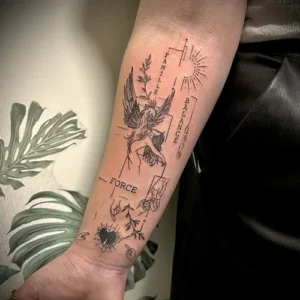 tatouage graphique personnalisé