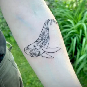 tatouage animaux baleine