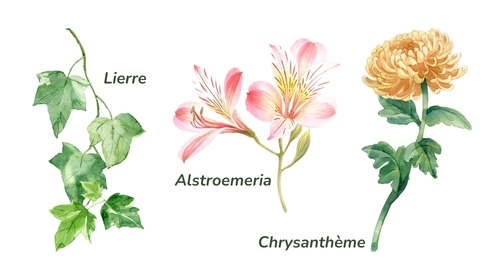 tatouage fleur signe astrologique capricorne