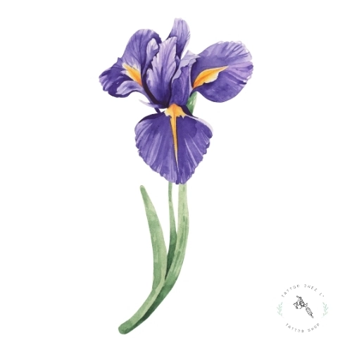 tatouage fleur signe astrologique poisson