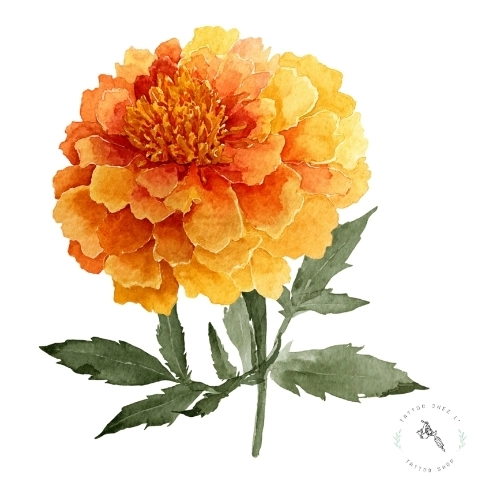 tatouage fleur signe astrologique sagittaire