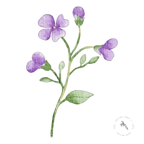 tatouage fleur signe astrologique sagittaire